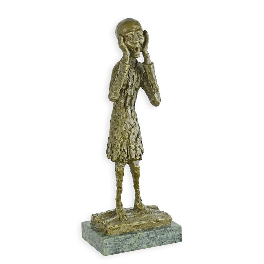 BRONZESKULPTUR DES SCHREIES