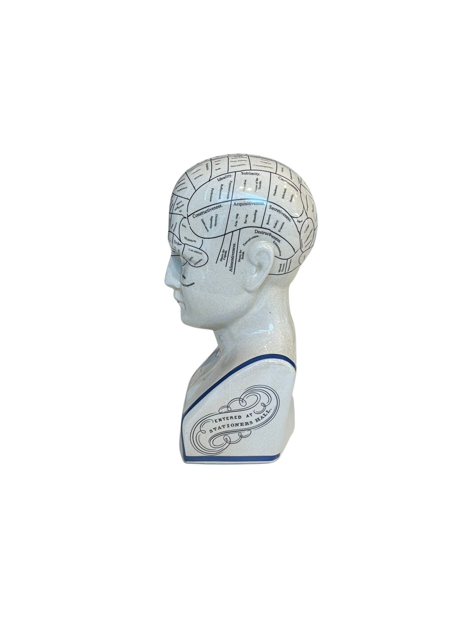 Deko Kopf Phrenologie – Vintage Wohnaccessoire