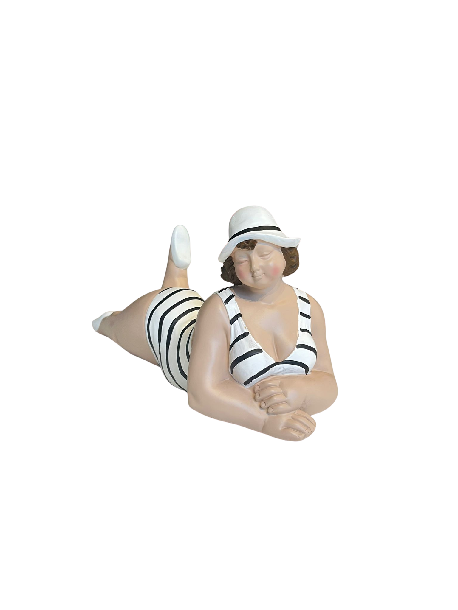 Deko Figur Frau liegend – Moderne Wohnskulptur