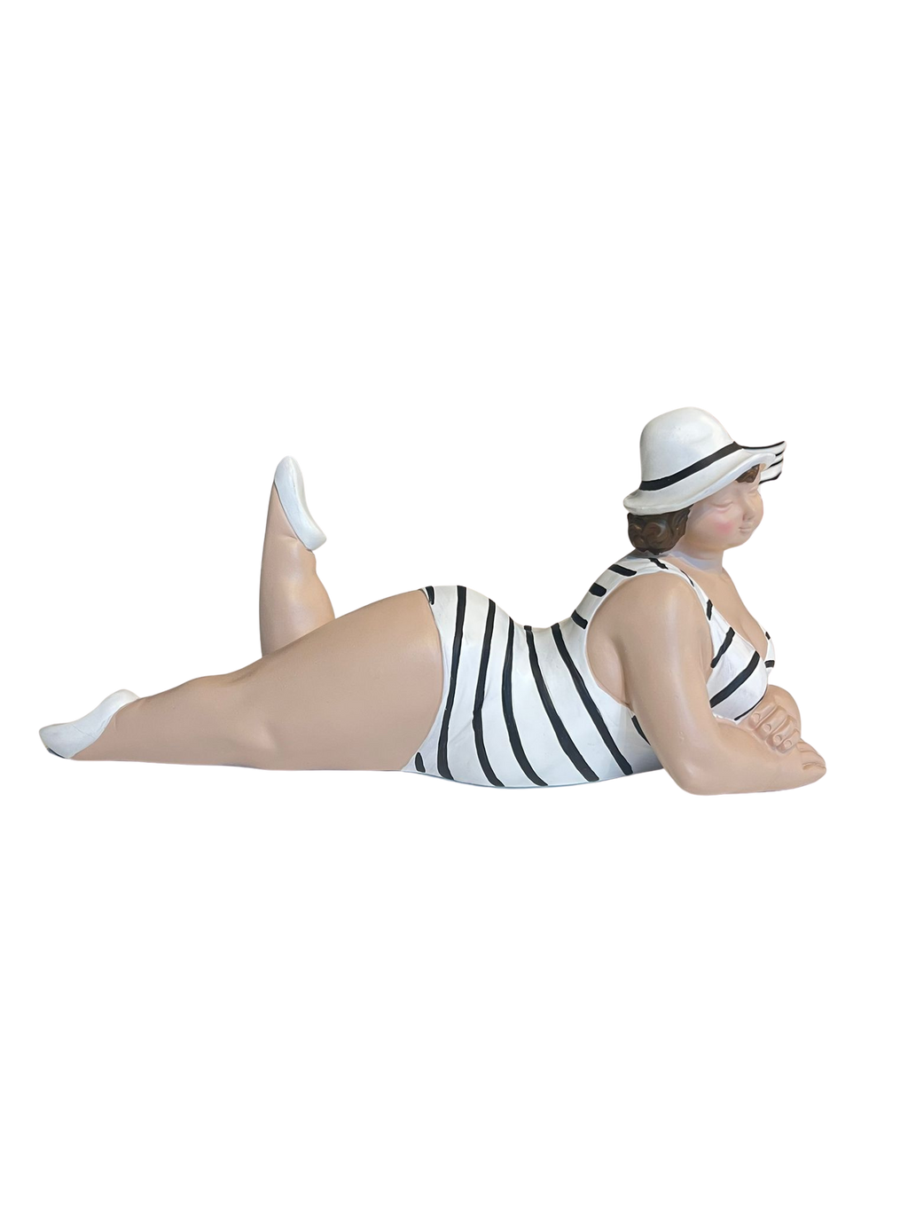 Deko Figur Frau liegend – Moderne Wohnskulptur