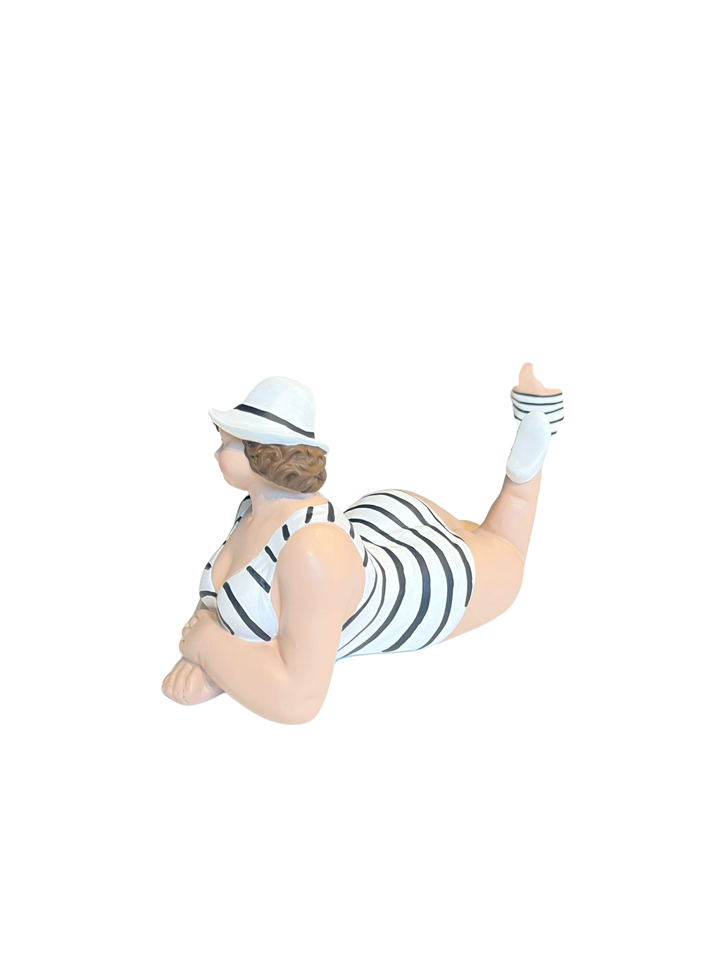Deko Figur Frau liegend – Moderne Wohnskulptur