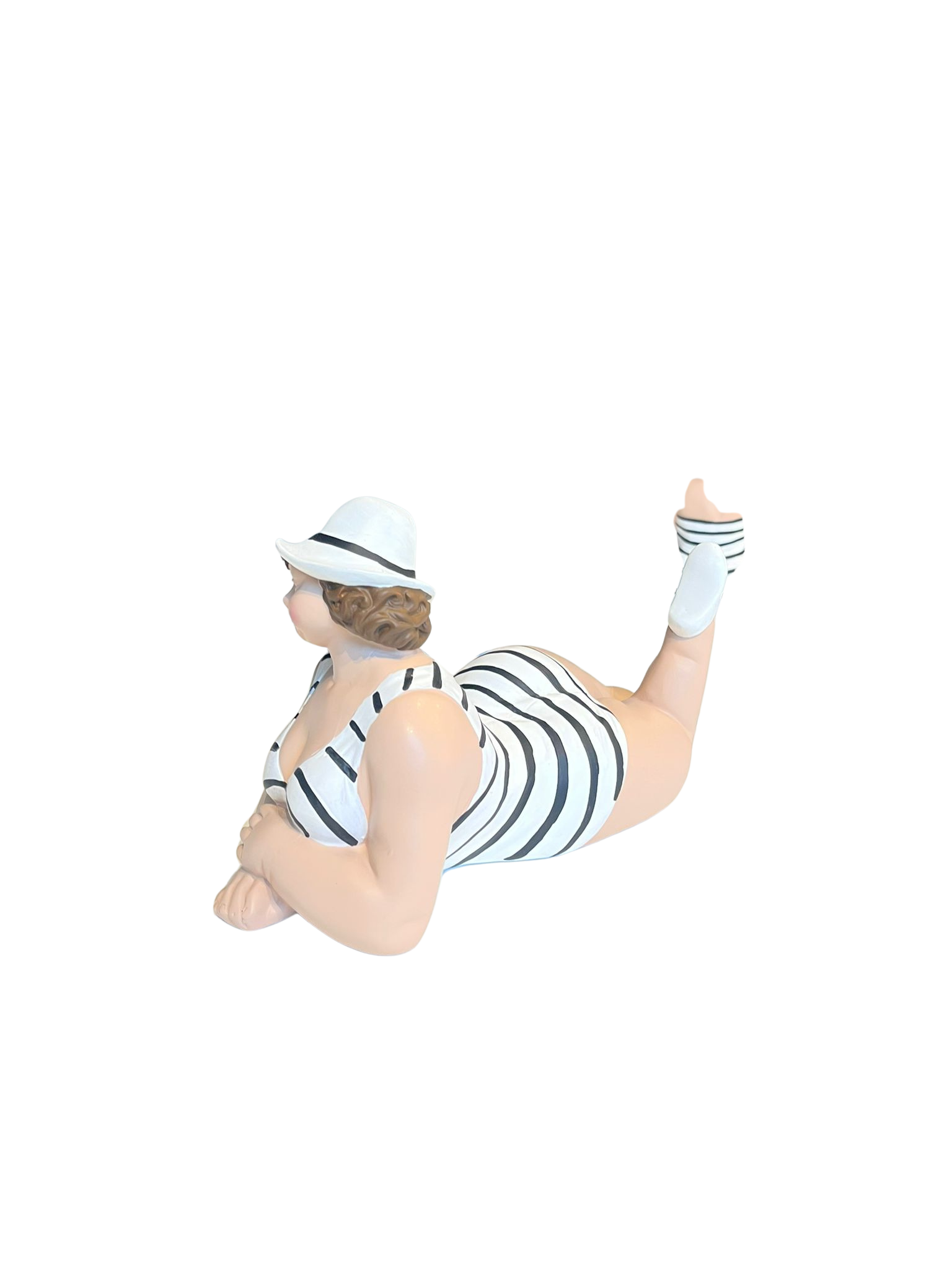 Deko Figur Frau liegend – Moderne Wohnskulptur