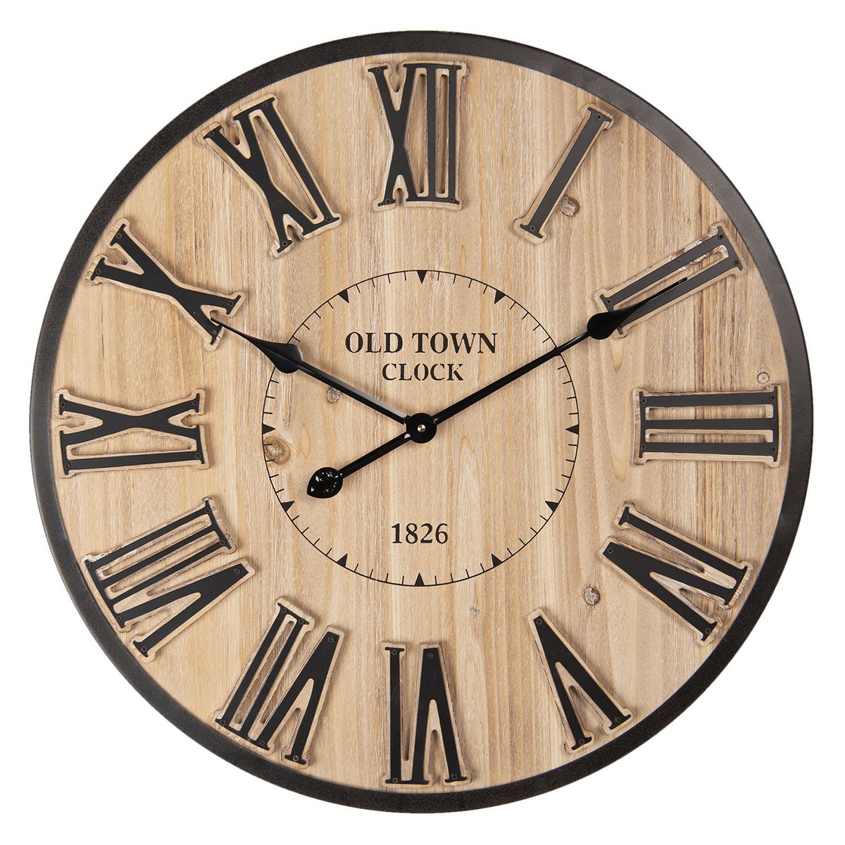 Wanduhr Braun Ø 60x5 cm / 1xAA