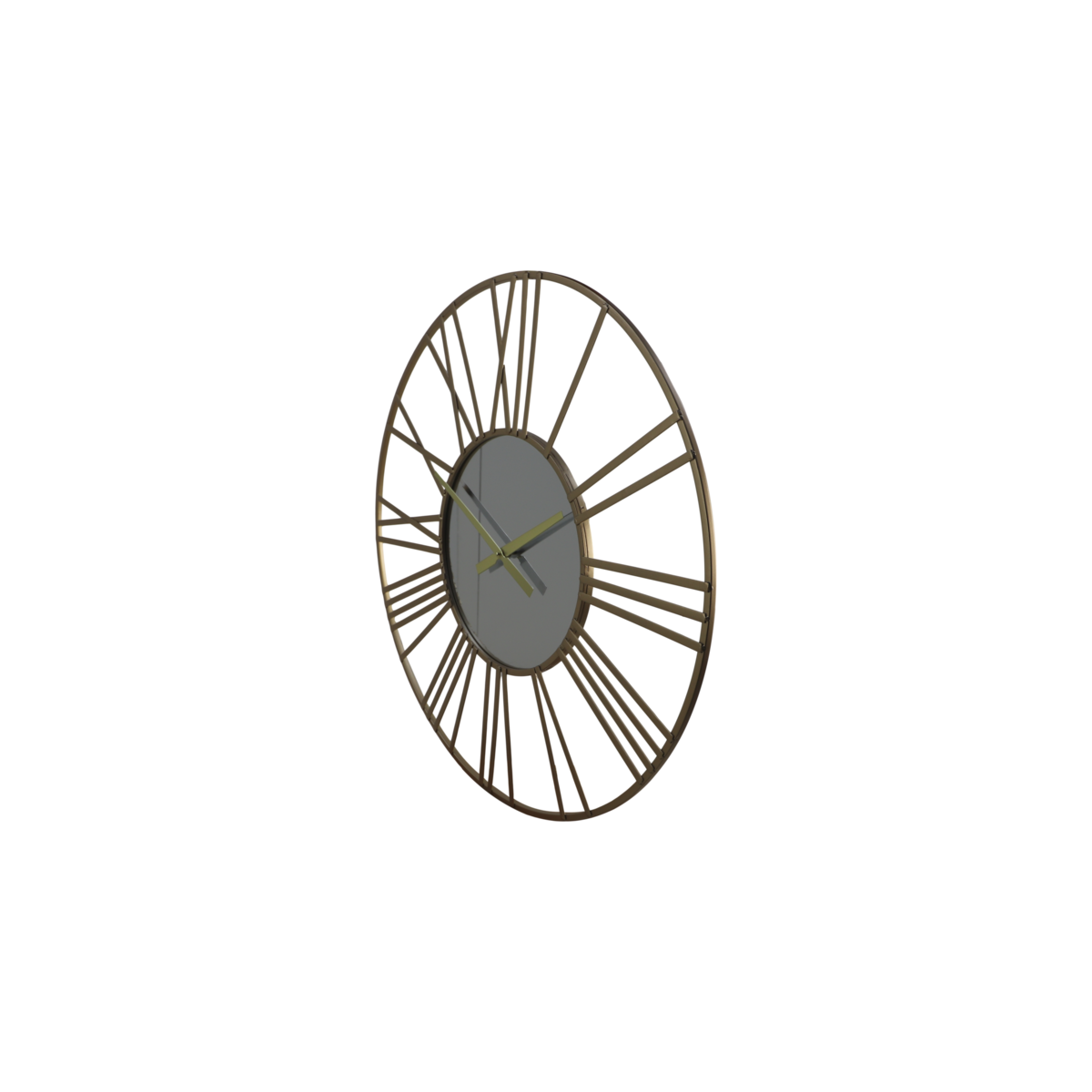 Wanduhr Roman - ø80x5x80 - Gold - Eisen
