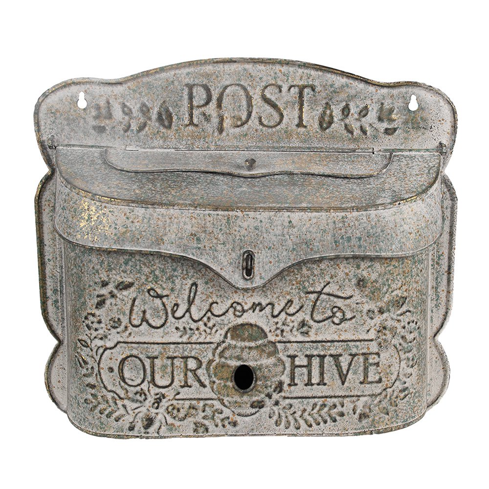 Dekoratives Bienenhotel Grau 41x9x36 cm