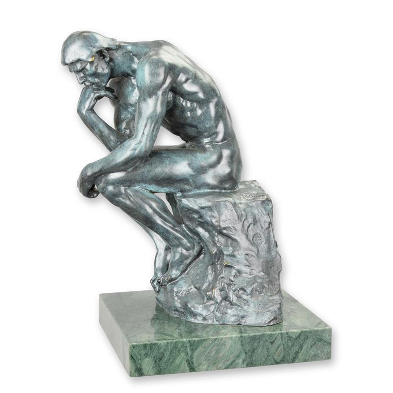 Bronzeskulptur des Denkers