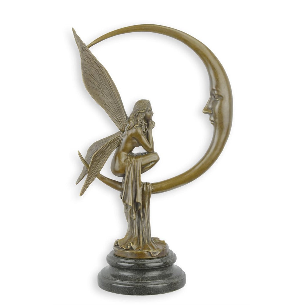 BRONZESKULPTUR DER MONDFEE