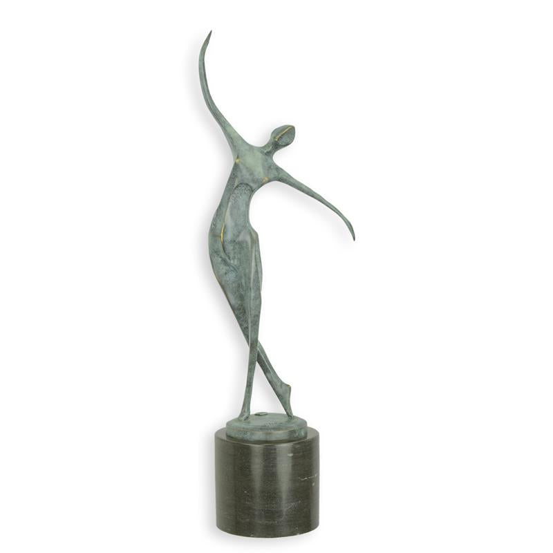 Bronzeskulptur tanzenden Frau
