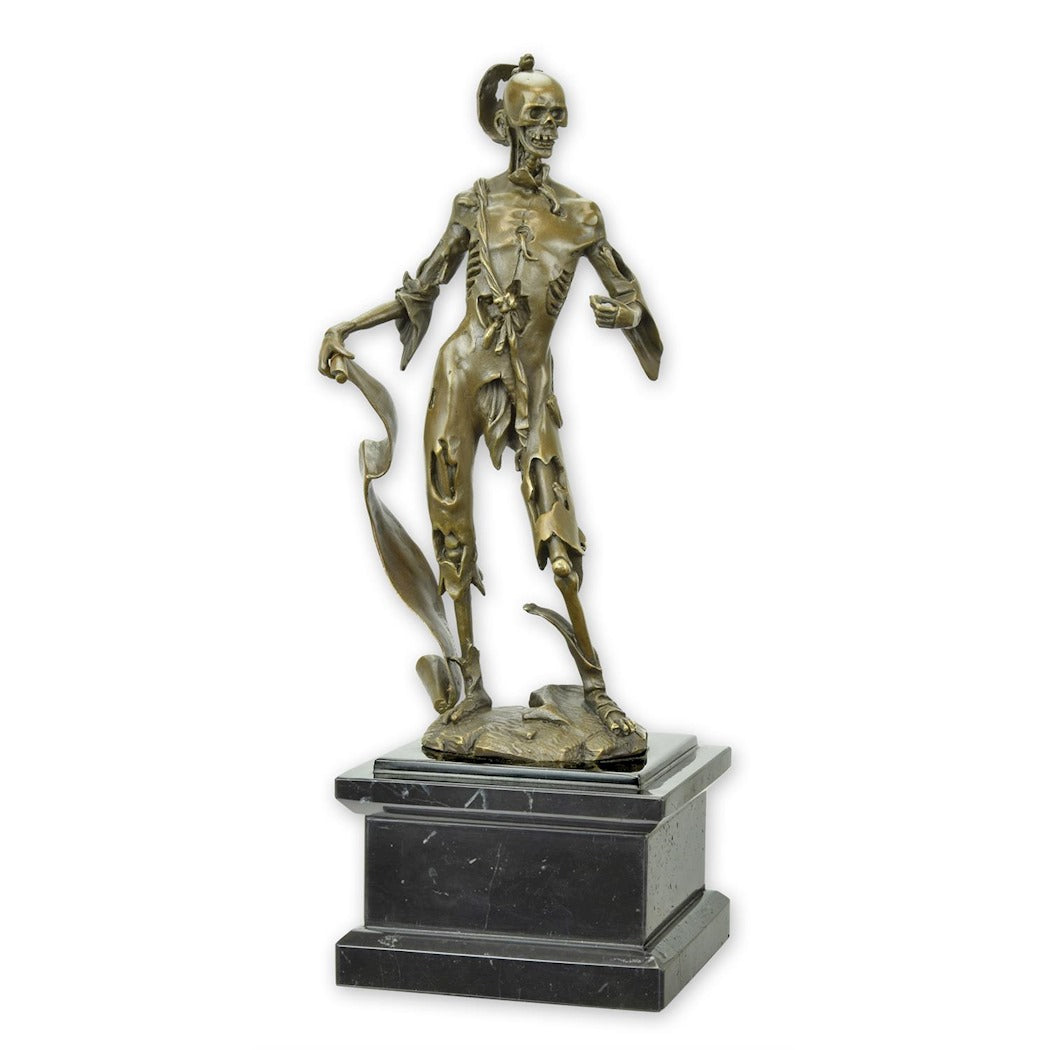 BRONZESKULPTUR DES MEMENTO MORI
