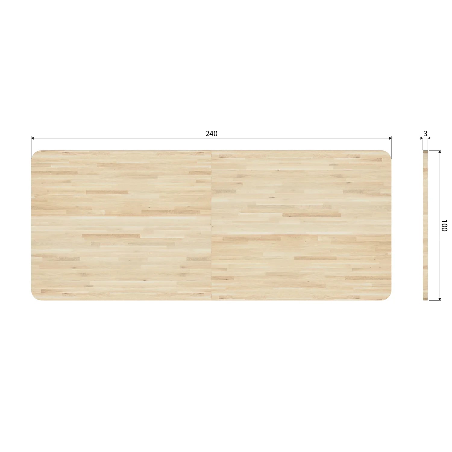 Esstisch Tablo B220 x T100cm