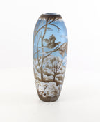CAMEO GLASS VASE 'WINTER LANDSCAPE' M