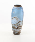 CAMEO GLASS VASE 'WINTER LANDSCAPE' M