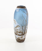 CAMEO GLASS VASE 'WINTER LANDSCAPE' M