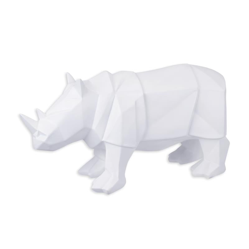 Polygonal Figur aus Resin - Nashörner -W