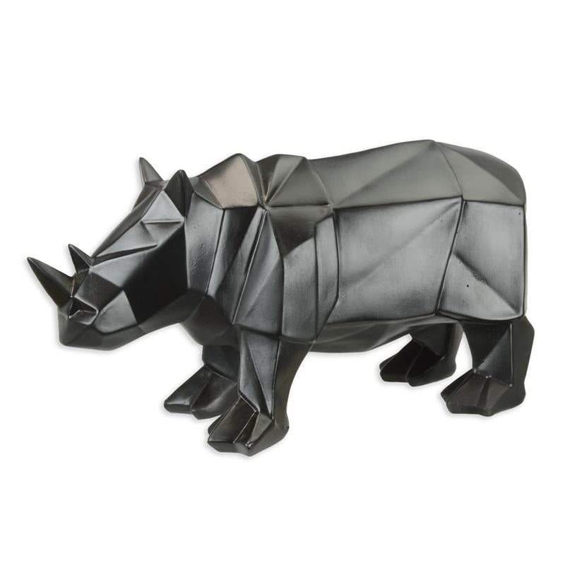 Polygonal Figur aus Resin - Nashörner -S