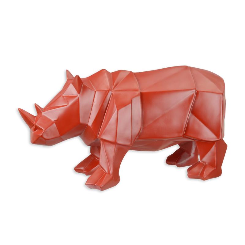 Polygonal Figur aus Resin - Nashörner - R