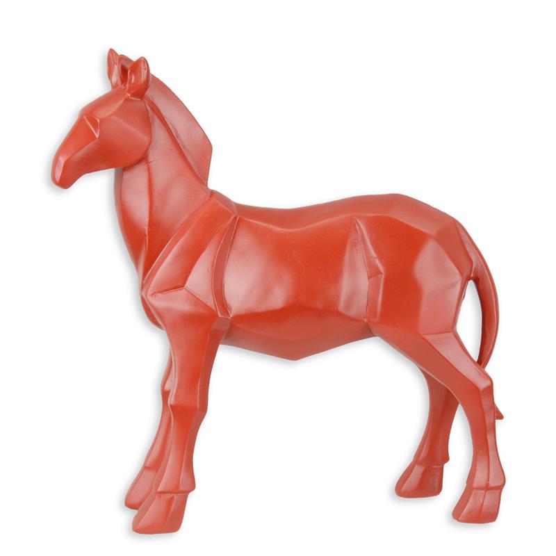Polygonal Figur aus Resin - Pferd
