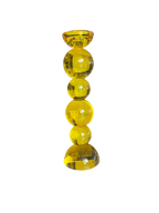 Kerzenständer-gelb-h38cm