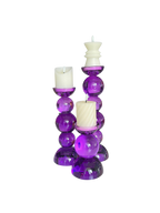 Kerzenständer-lila-Set