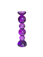 Kerzenständer-lila-h38cm