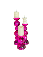 Kerzenständer-pink-Set
