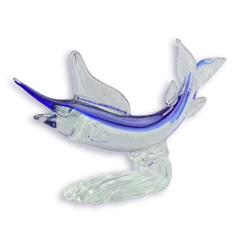 MURANO STYLE GLAS FIGUR  MARLIN