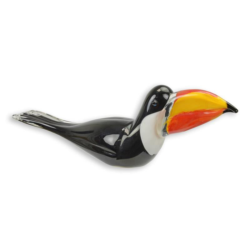 MURANO STYLE GLASS FIGURINE OF A TOUCAN