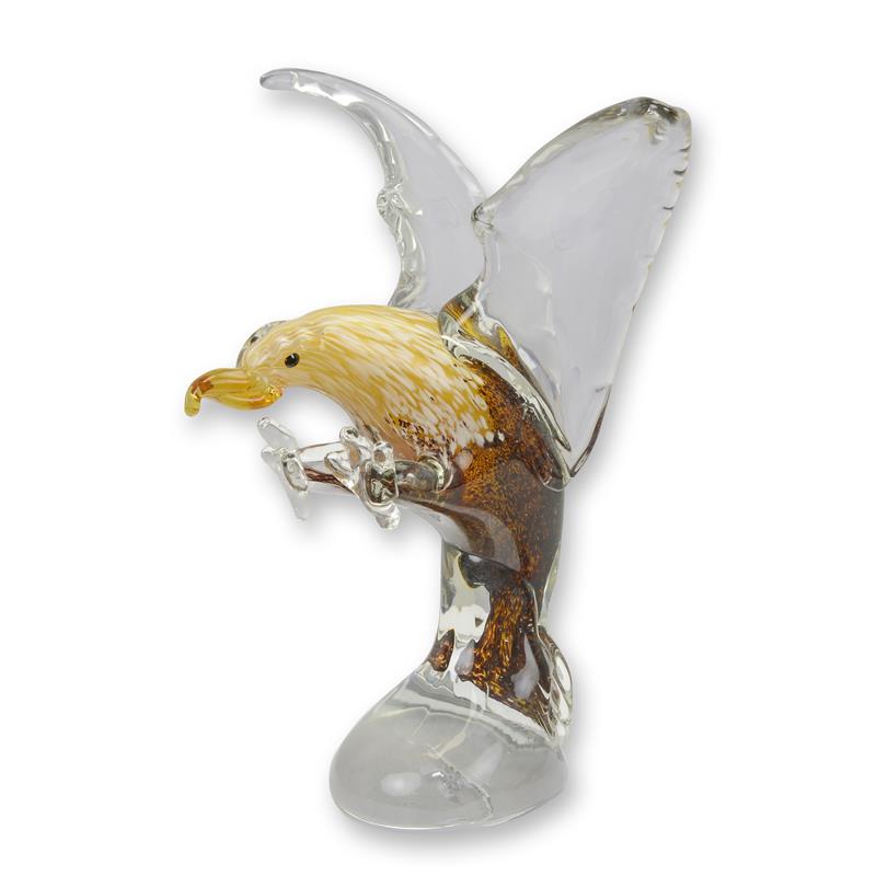 MURANO STYLE GLAS FIGUR – EAGLE IN FLIGHT