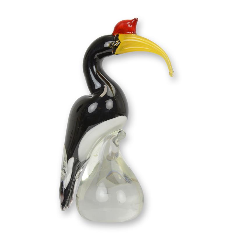 MURANO STYLE GLAS FIGUR – HORNBILL
