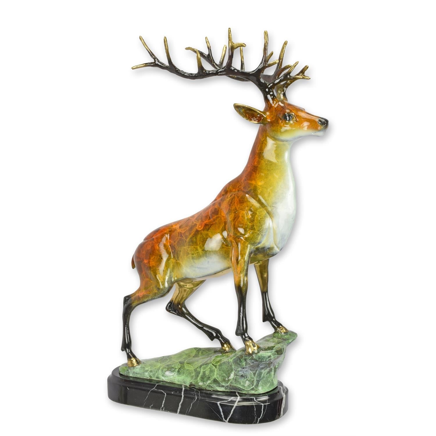 Bronzeskulptur Hirsch