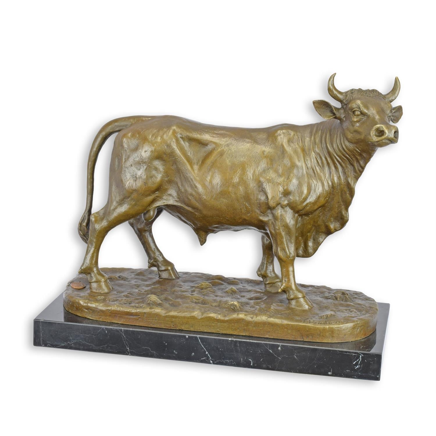 Bronzeskulptur Stier