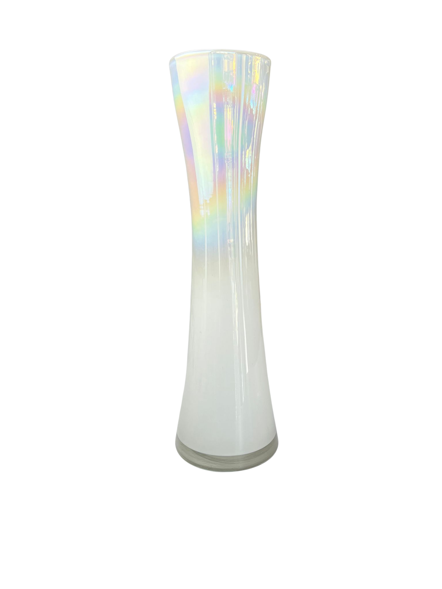 Vase mundgeblasen Flare wolkenweiß-L